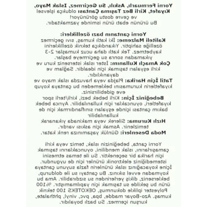 Su Geçirmez Taşıma Torbası - 30x37 cm, Beyaz