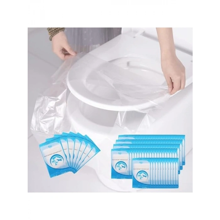 Su Geçirmez Tek Kullanımlık Klozet Kapağı Örtüsü, 10lu