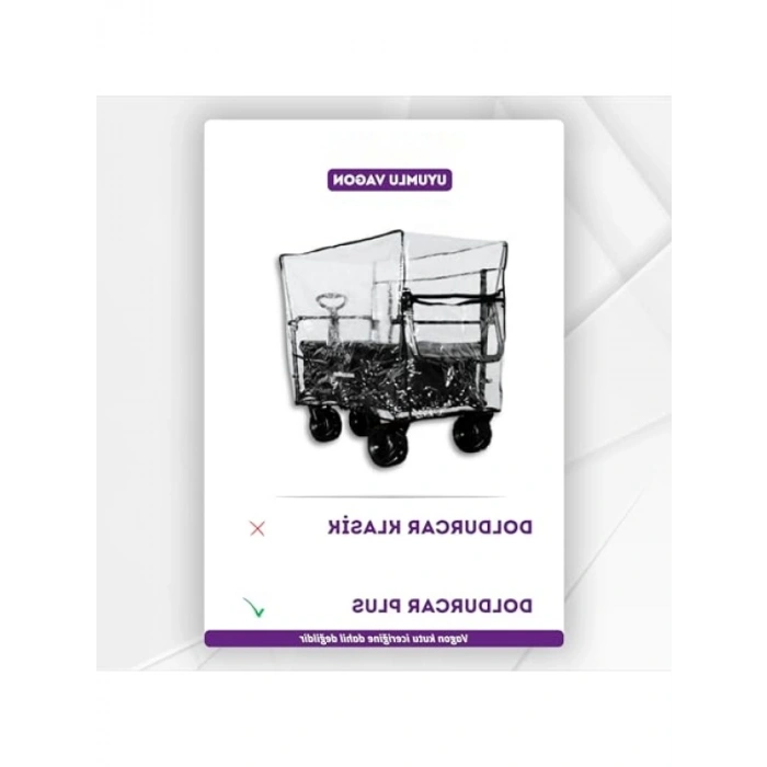Su Geçirmez Yağmurluk - Katlanabilir Vagon Araba Kılıfı
