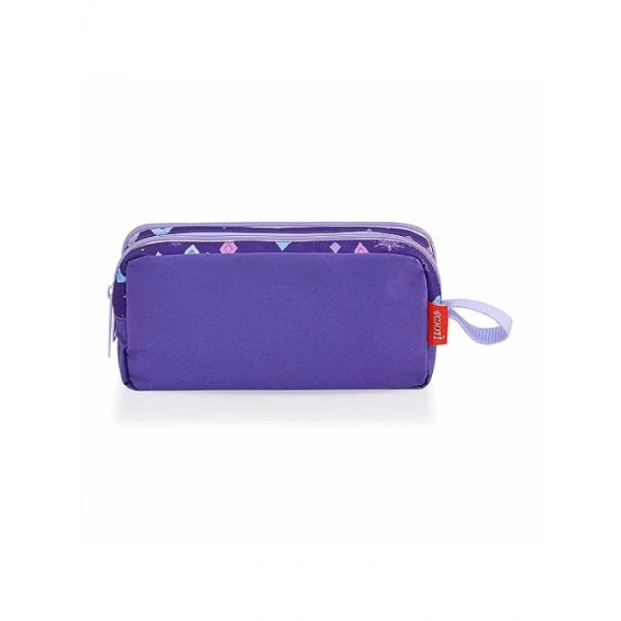 Su İtici Polyester Kalem Çantası, Çift Gözlü Tasarım