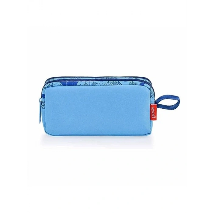 Su İtici Polyester Kalem Çantası - Çift Gözlü Tasarım