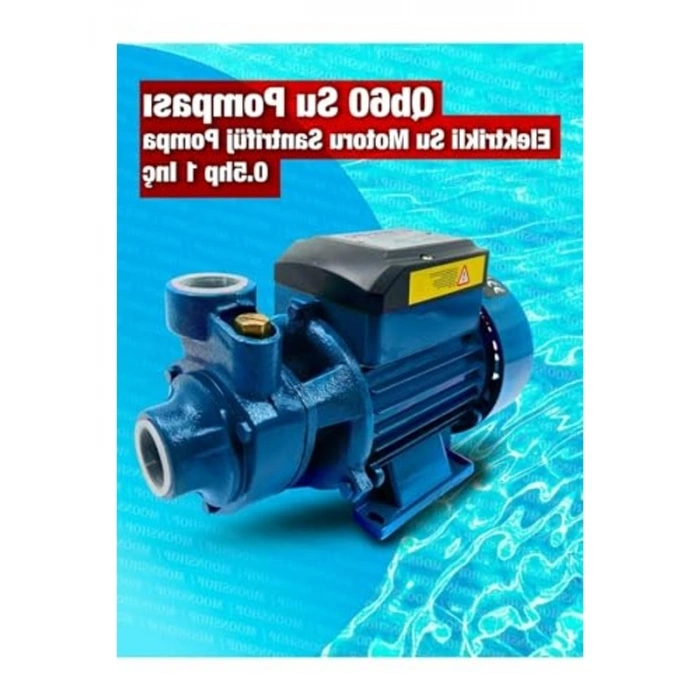 Su Motoru, Bakır Sargı Qb-60, 1 Parmak, 0.55 Hp, 220v