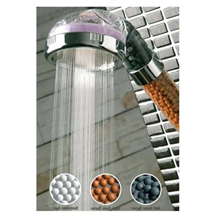 Su Tasarruflu El Duş Başlığı - Arıtmalı, Boncuklu