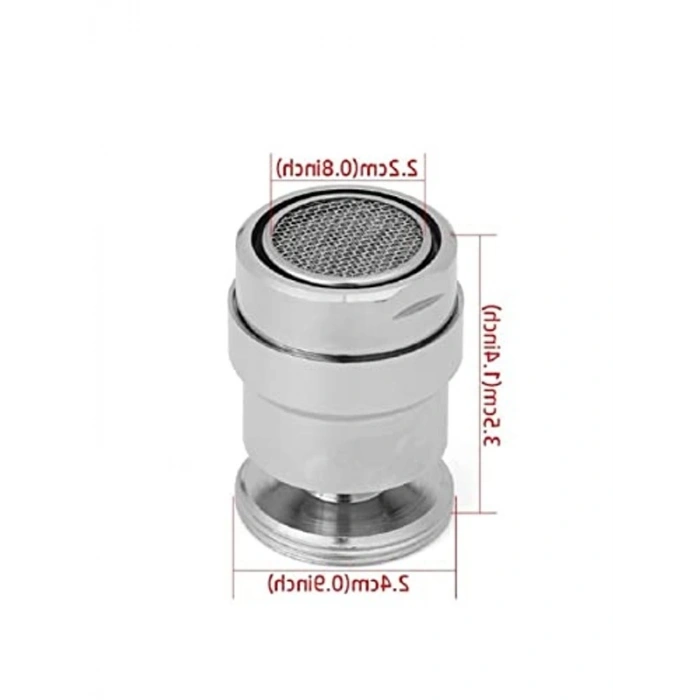 Su Tasarruflu Musluk Ucu, 360 Derece Oynar Başlıklı ve Dış Dişli