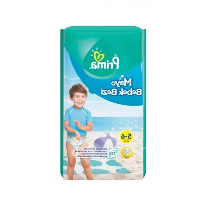 Suda Şişmeyen Bebek Bezi - 14+ kg için 5-6 Beden (10 Adet)