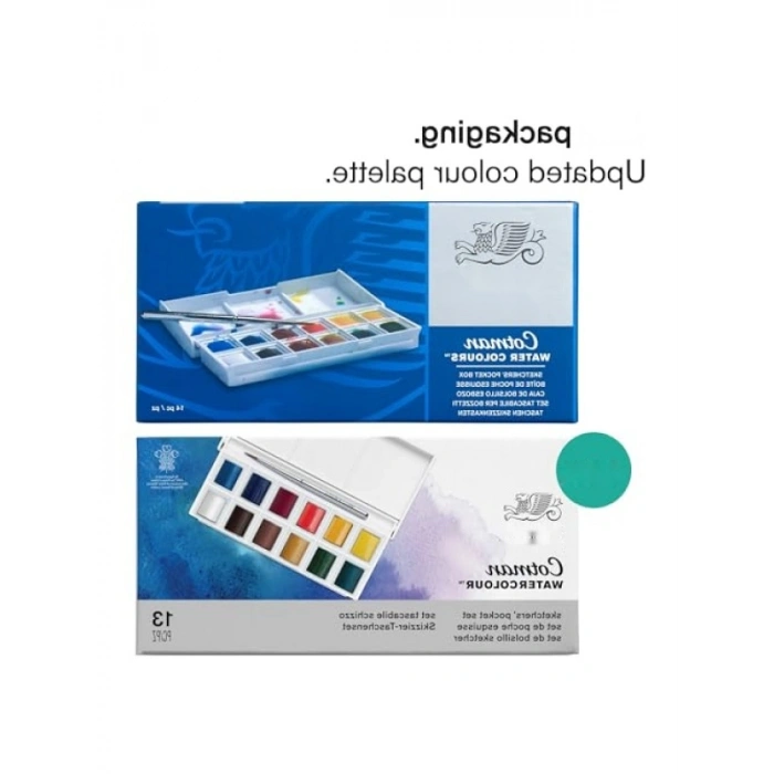 Sulu Boya Seti - 12 Renkli Tablet - Taşınabilir