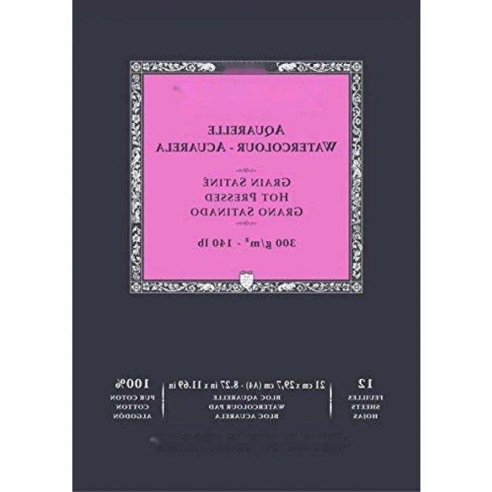 Suluboya Defteri, 21 x 29,7 cm, 12 Sayfa, 300 gr