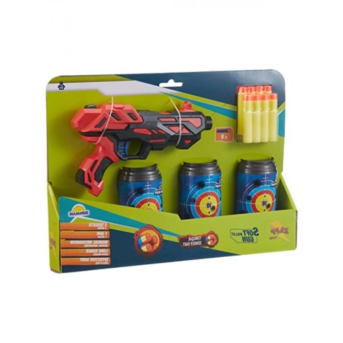 Sünger Atan Silah Seti - 8 Mermi ve 3 Hedef
