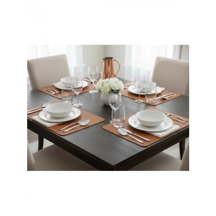 Suni Deri Amerikan Servis Seti - 44x35 cm - 2 Adet