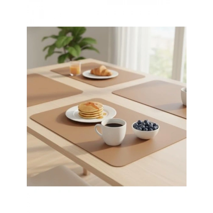 Suni Deri Amerikan Servis Seti - 44x35 cm - 2 Adet