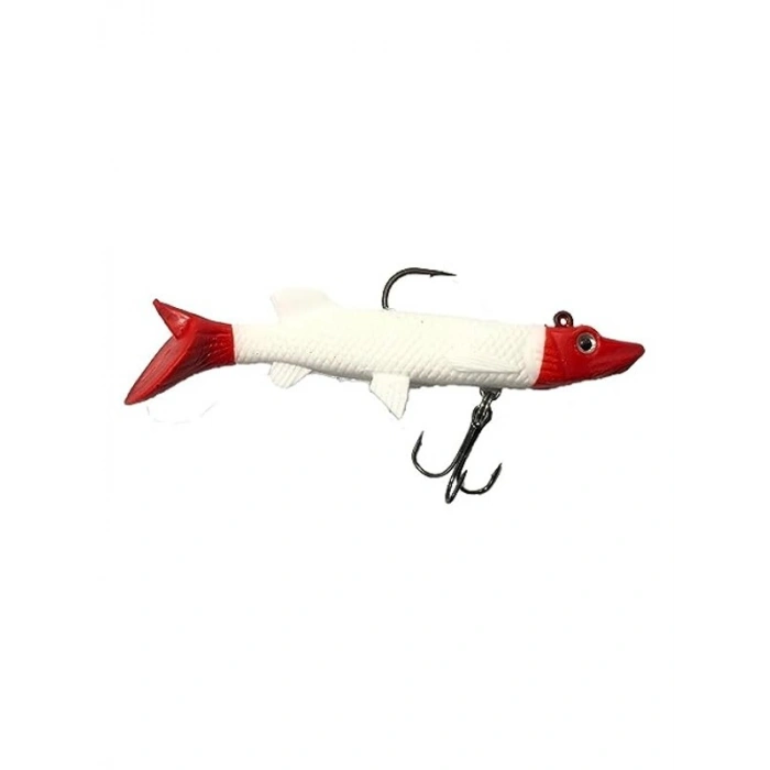 Suni Yem Yapay Balık, Turna Slikonu, 12 cm Uzunluk