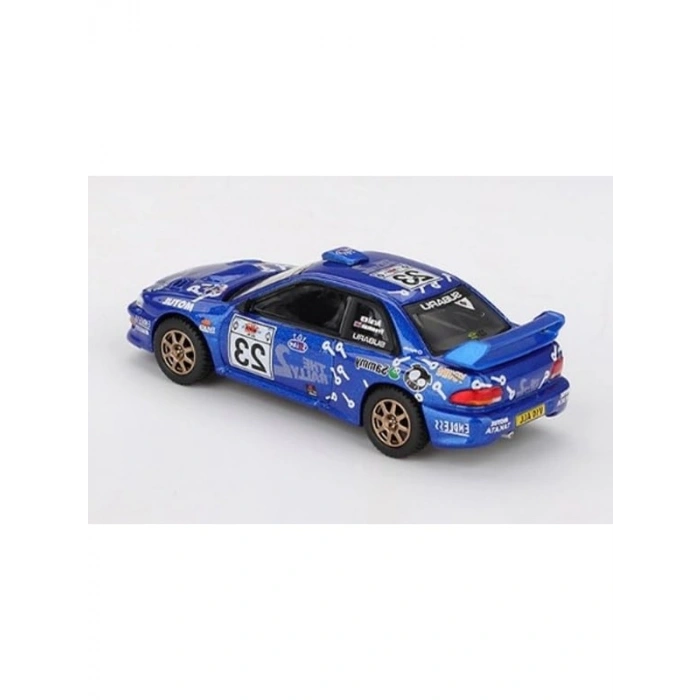 Sunrich MGT01078-L MINI GT 1/64 Subaru Impreza WRC99 Acropolis Rally 2000#23 (Sol Sap) Bitmiş Ürün