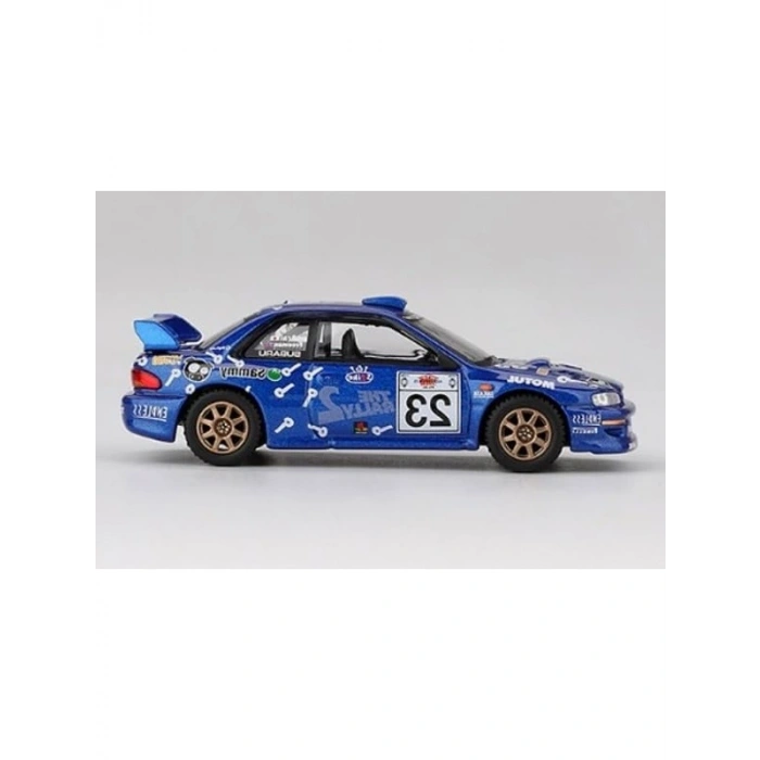 Sunrich MGT01078-L MINI GT 1/64 Subaru Impreza WRC99 Acropolis Rally 2000#23 (Sol Sap) Bitmiş Ürün