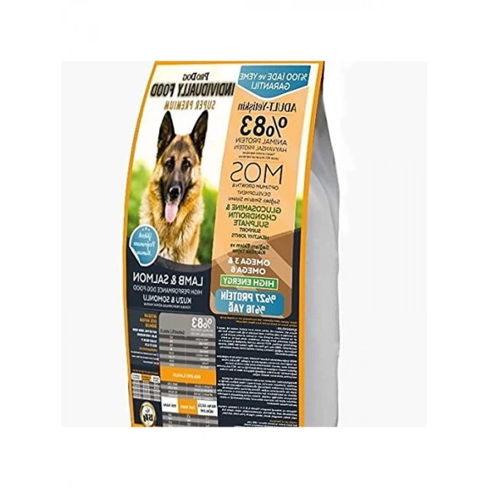 Süper Premium Kuzu Etli ve Somonlu Yetişkin Köpek Maması, 15Kg