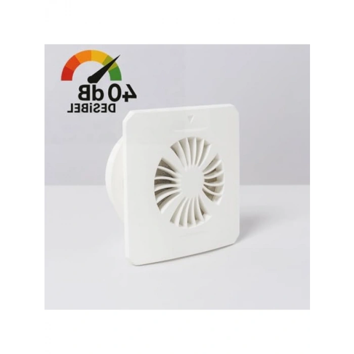 Süper Sessiz Tuvalet Aspiratörü, 100 mm Duvar Tipi