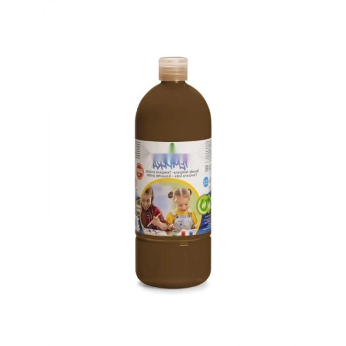 Süper Yıkanabilir Kahverengi Tempera Boya, 1000 ml