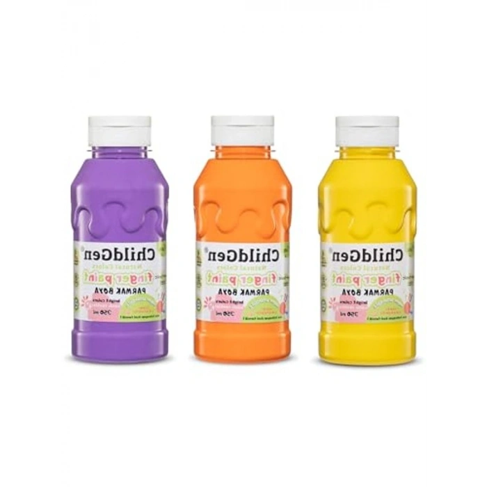 Süper Yıkanabilir Parmak Boya Seti, 350 ml x 3 Renk ile Yaratıcı Oyun