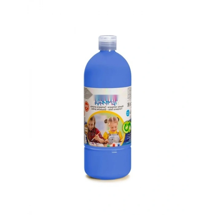 Süper Yıkanabilir Tempera Boya, 1000 ml Mavi