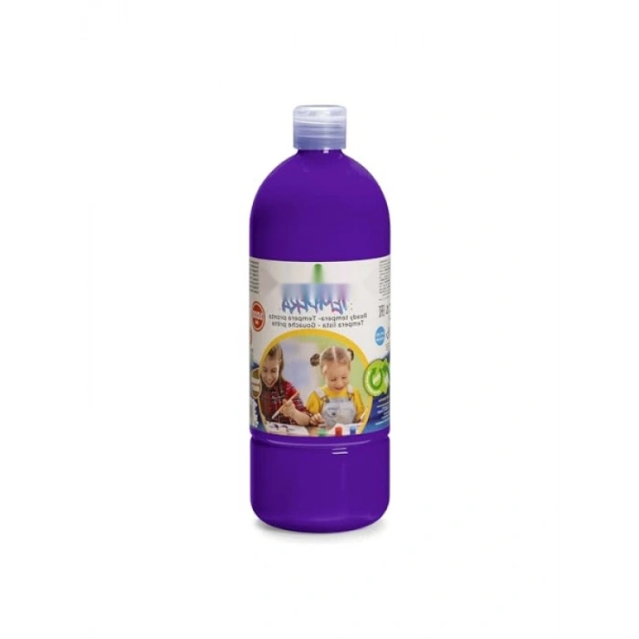 Süper Yıkanabilir Tempera Boya - Mor, 1000 ml
