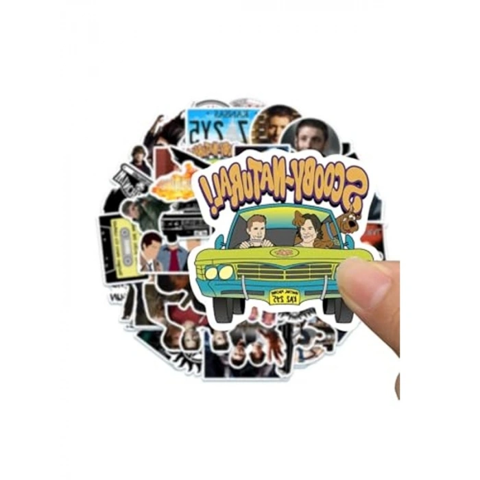 Supernatural Dizisi Temalı Notebook Sticker Seti