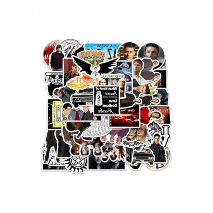Supernatural Dizisi Temalı Notebook Sticker Seti