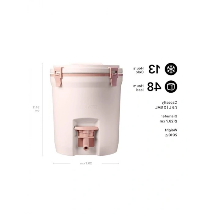 Sürahi, Pembe Kuvars Renkli ve 7.5 Litre Kapasite