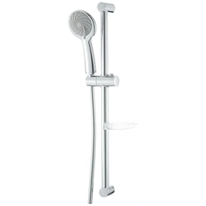 Sürgülü El Duşu Takımı - Duvara Monte, Krom Kaplama