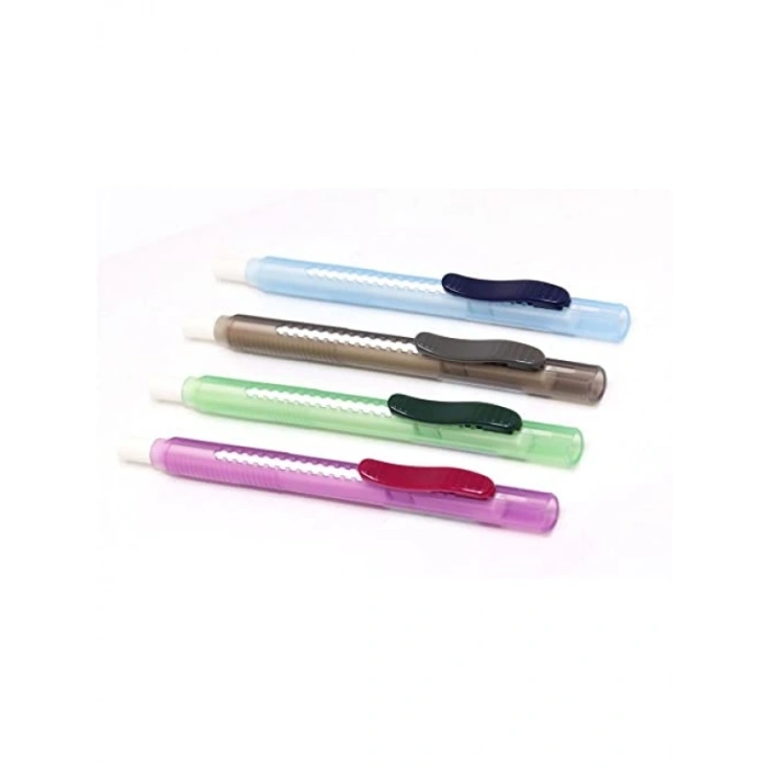 Sürgülü Kalem Silgi, Şeffaf Gövde ve Değiştirilebilir Yedek