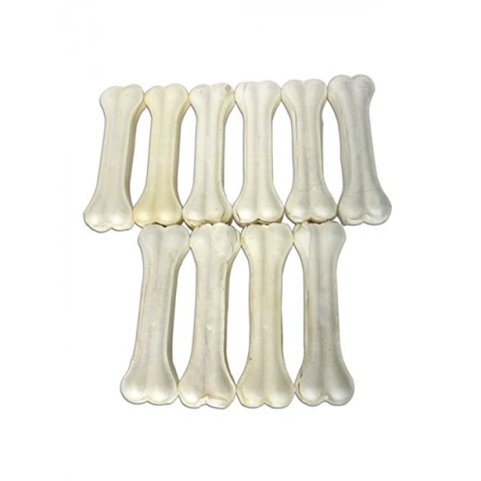 Sütlü Deri Kemik - 16 cm, 10lu Paket