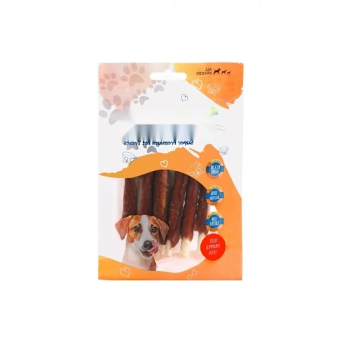 Sütlü Stick Formda Ördekli Köpek Ödülü 80 g