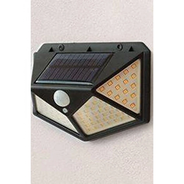 Suya Dayanıklı Güneş Enerjili Duvar Lambası, 100 LED ile Aydınlatma