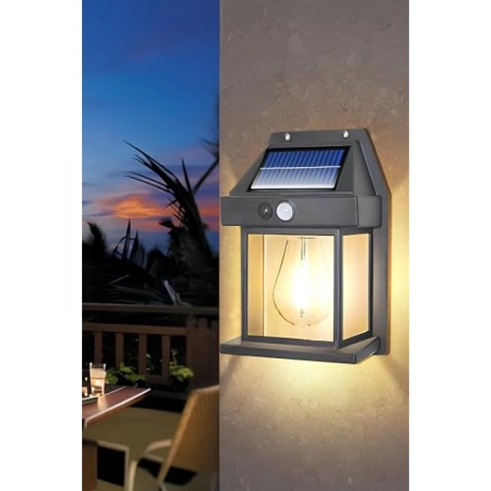 Suya Dayanıklı Güneş Enerjili Harekete Duyarlı LED Bahçe Lambası