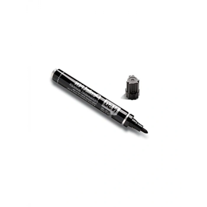 Suya Dayanıklı Siyah Kalıcı Markör - Yuvarlak Uçlu