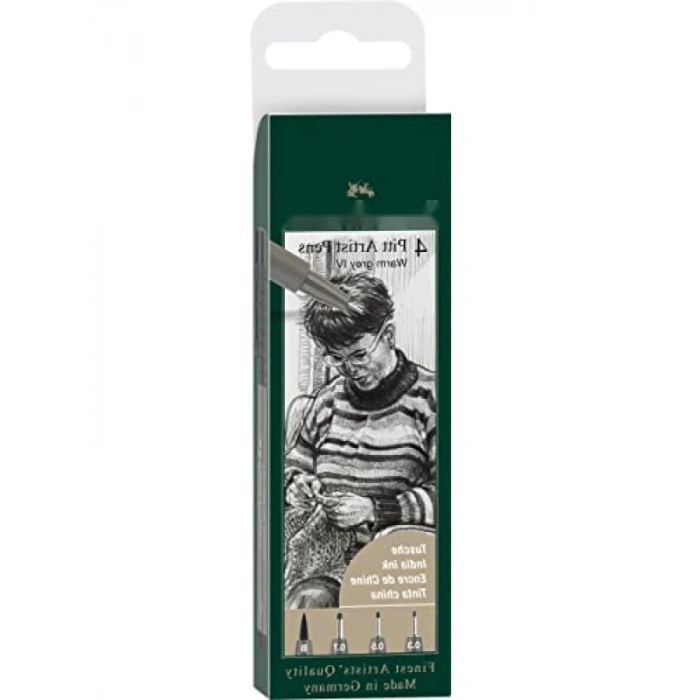 Suya ve Solmaya Dayanıklı 4lü Çizim Kalemi Seti (S, F, M, B Uç)