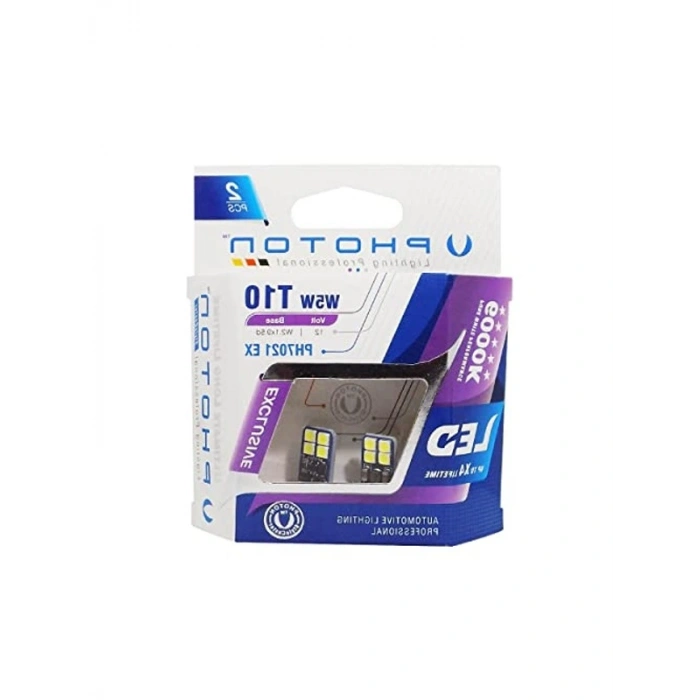 T10 W5W Canbus Led Ampul, 2li Blister Set, Yüksek Performans