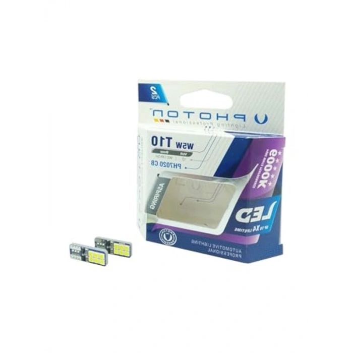 T10 W5W LED Ampul, 6+6lı Blister, Enerji Tasarruflu
