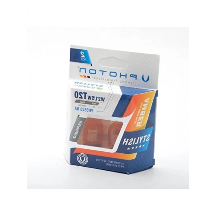 T20 21/5W 12V Çift Devre Amber Ampul (2li)