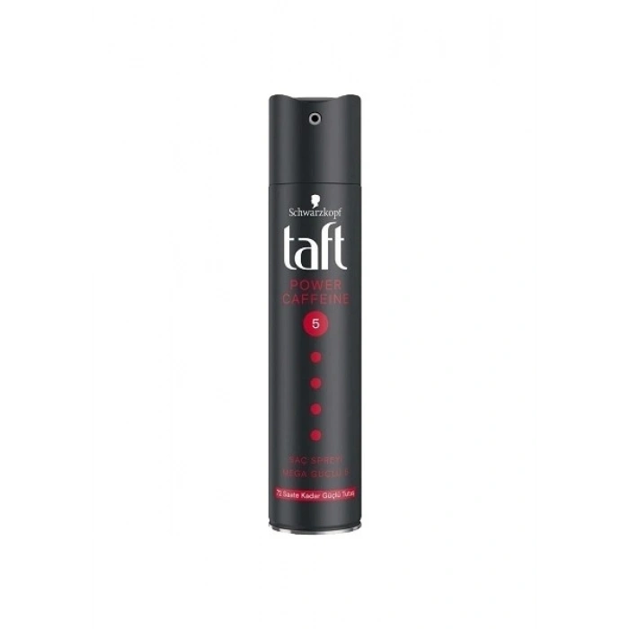Taft Kafeinli Saç Spreyi 250 ml Güçlü Tutucu Etki ile Saç Şekillendirme