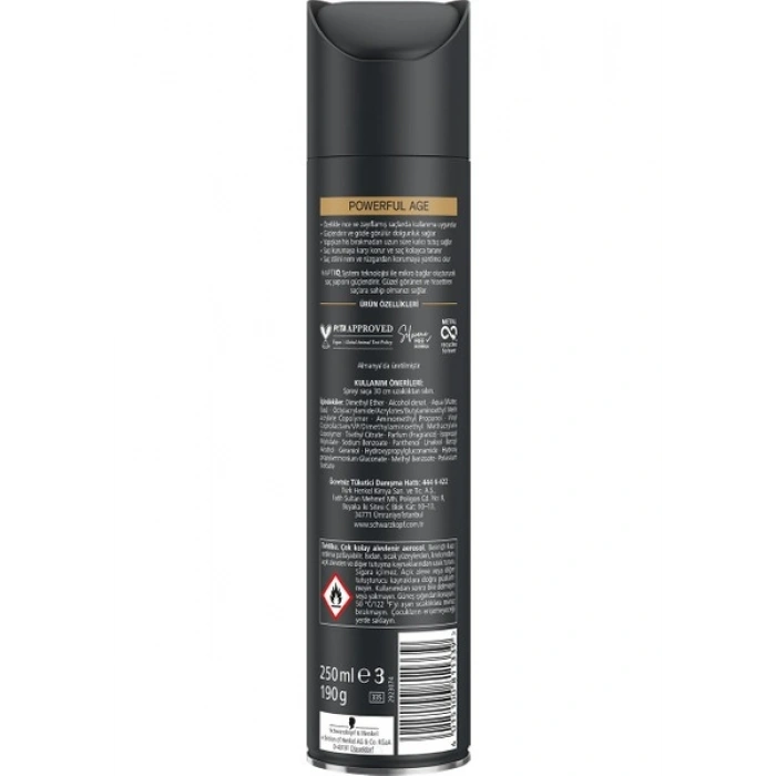 Taft Powerful Age Sprey 250 ml