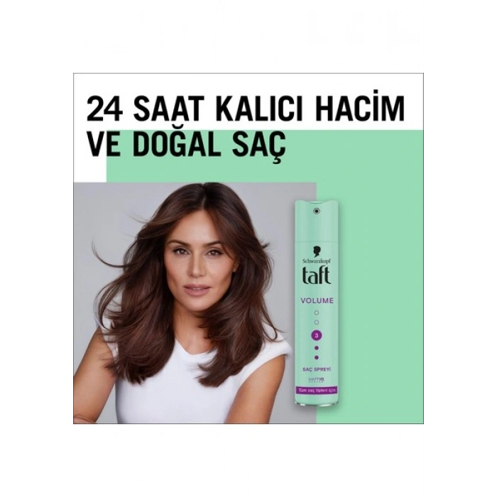 Taft Volume Hacim Saç Spreyi 250ML Tüm Saç Tipleri