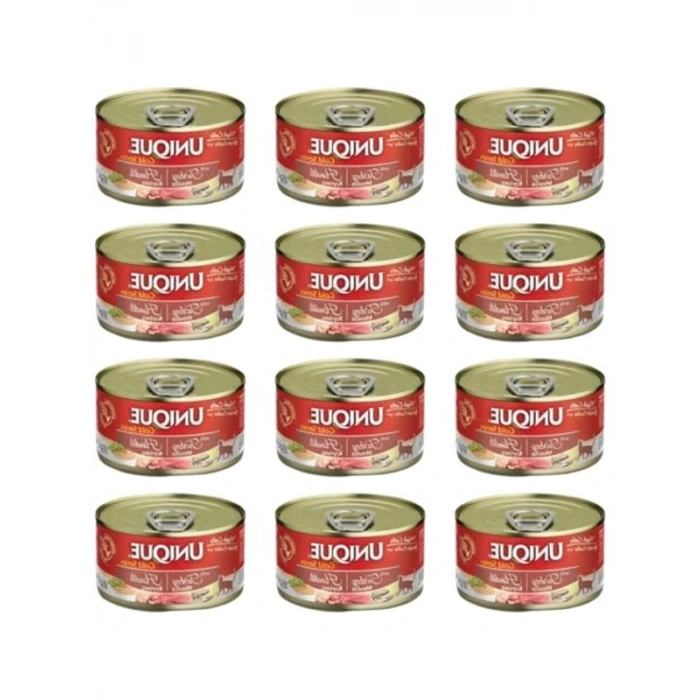 Tahılsız Hindili Mousse - Yetişkin Kedi Konservesi, 85 Gr x 12 Adet