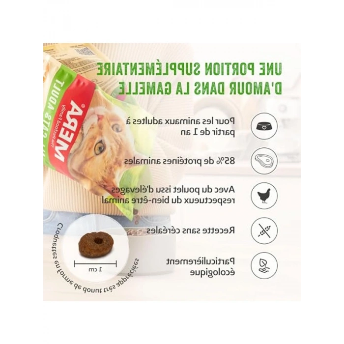 Tahılsız tavuklu yetişkin kedi maması, 2 kg, sağlıklı seçenek