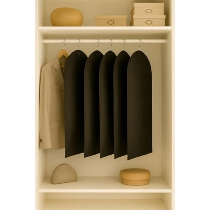 Takım Elbise Kılıfı, Siyah Gamboç, 5 Adet Set