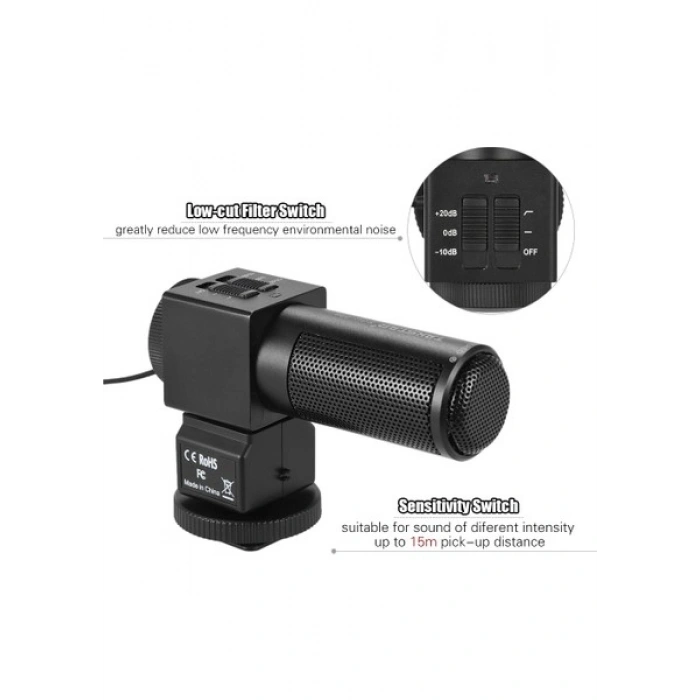 Takstar SGC-698 DSLR Uyumlu Video Mikrofonu