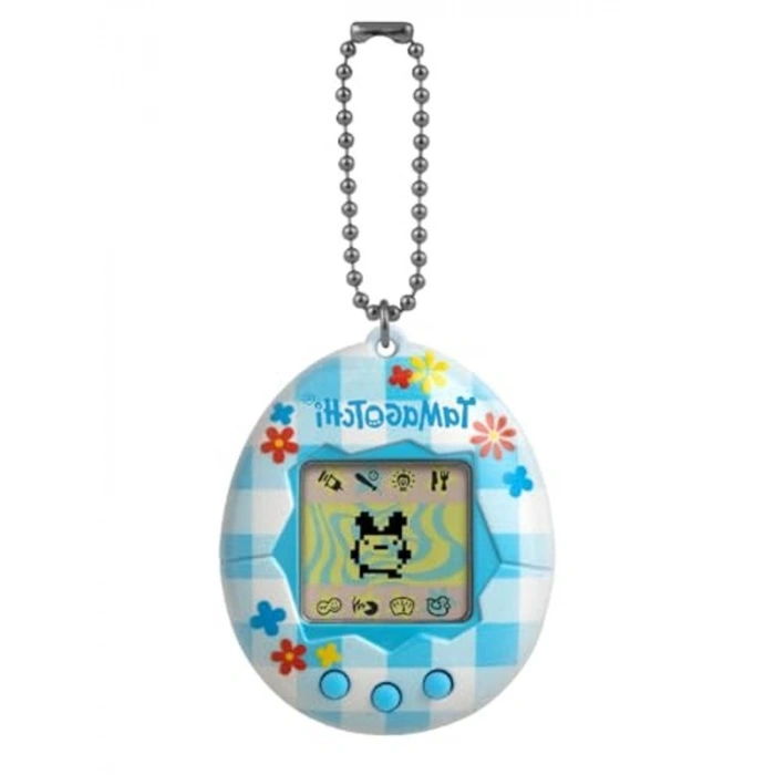Tamagotchi Orijinal Sanal Bebek Çiçekli Kumaş Deseni