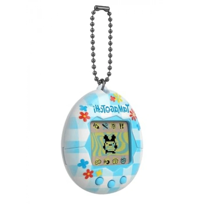 Tamagotchi Orijinal Sanal Bebek Çiçekli Kumaş Deseni