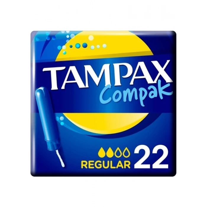 Tampax Compak Tampon Normal Aplikatörlü 22 Adet