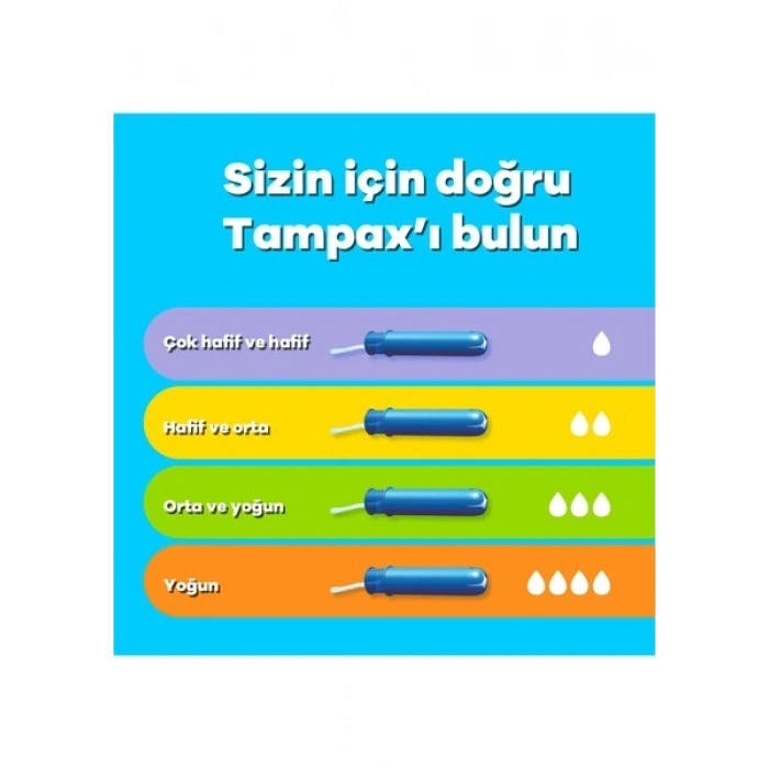 Tampax Compak Tampon Normal Aplikatörlü 22 Adet