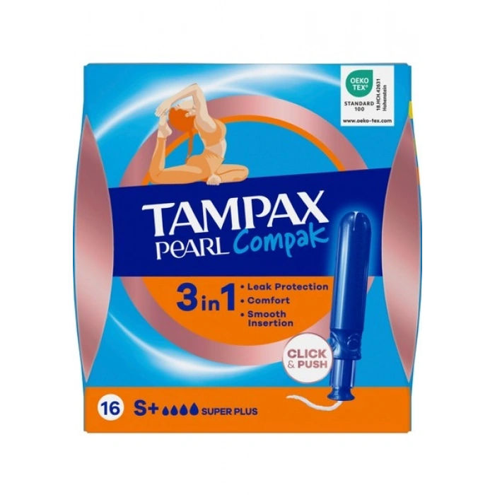 Tampax Compak Tampon Super+ 16 Adet
