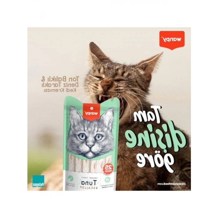 Taraklı Krema Kedi Ödülü, 25x14 G, Pratik Kullanım